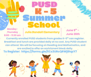 PUSD K-5 Summer School